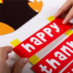 DIY Thanksgiving Turkey Door Hanger for Kids' Decor