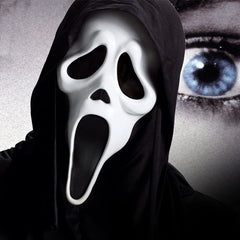 Scary Ghostface Halloween Mask – Realistic Full Head Horror Mask