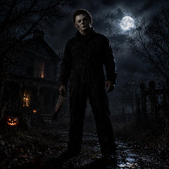 Michael Costume for Adult，Halloween Cosplay Horror Killer costume Props (XX-Large-XXX-Large)