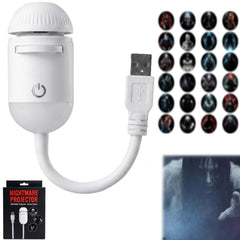 Halloween Nightmare Projector Seamless Blackout，1PC 24 Horror Slides