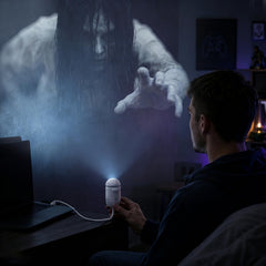 Halloween Nightmare Projector Seamless Blackout，1PC 24 Horror Slides
