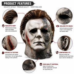 Michael Costume for Adult，Halloween Cosplay Horror Killer costume Props (XX-Large-XXX-Large)