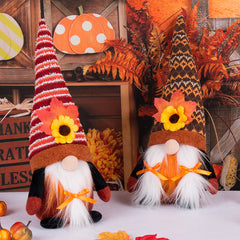Thanksgiving Sunflower Gnome Decoration for Windows