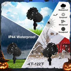 Treela Halloween Projector Light Outdoor Ghost Decorations, White