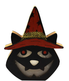 Wooden Halloween Lamp