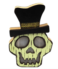 Wooden Halloween Lamp