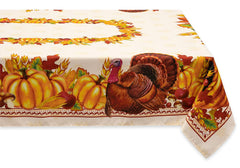 YiHomer Fall Thanksgiving Tabletop Collection for Kitchen Dining Decoration Parties Harvest Harvest Party Tablecloth 52 x 70 Rectangle
